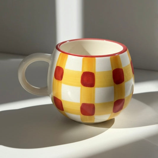 The Buttercup Check Mug