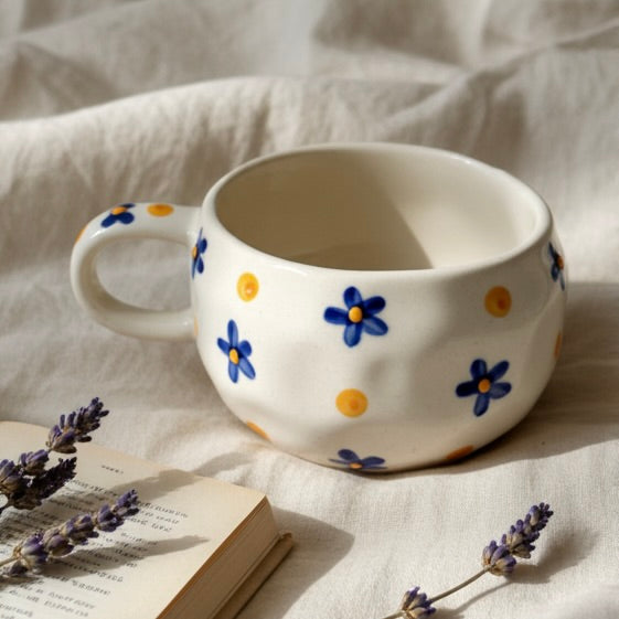 The Blue Daisy Dot Mug