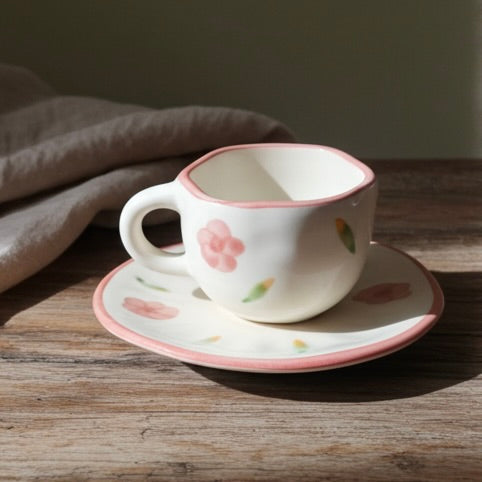 The Petal Wavy Rim Cup & Saucer Set