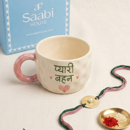 Pyaari Behen Ceramic Mug - Rakhi Gift