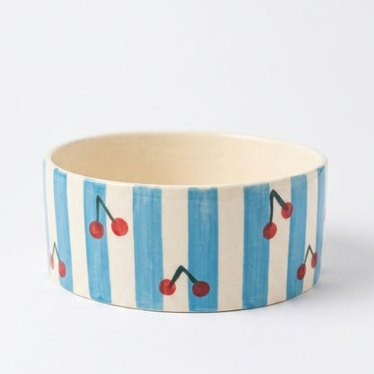 Cherry Stripe Bowl