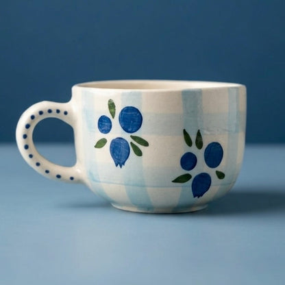 Blue Berry Ceramic Mug