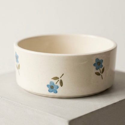 Blue Flower Ceramic Bowl