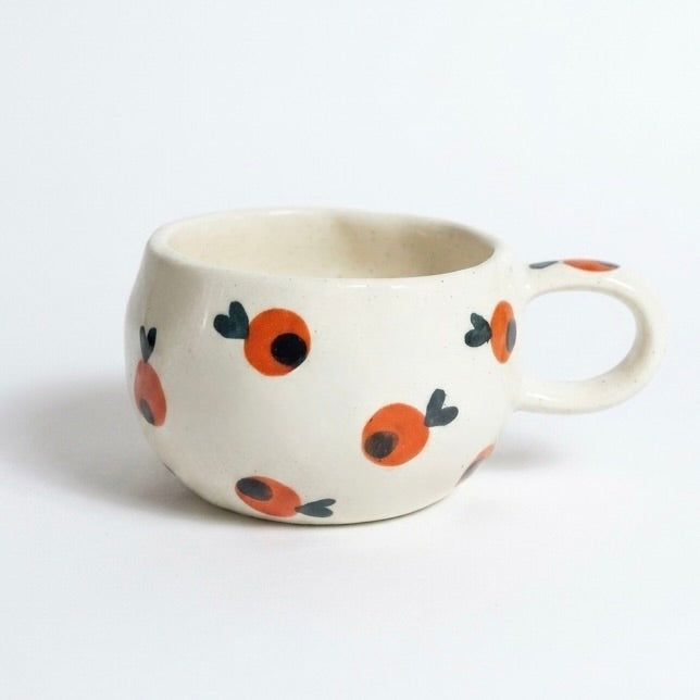 Tiny Orange Ceramic Mug