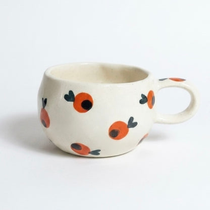 Tiny Orange Ceramic Mug
