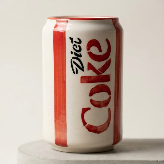 Diet Coke Ceramic Tumbler with Straw