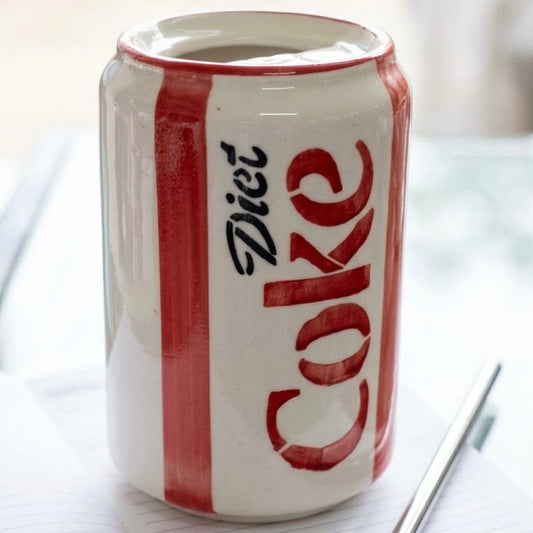 Diet Coke Ceramic Tumbler with Straw